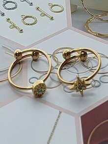 1 Stück einzigartiger drehbarer Doppelkugelring aus Edelstahl, Angsthilfe-Ring für Frauen, Goldschmuck