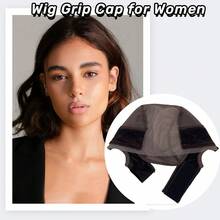 1pc Adjustable Swiss Lace Wig Grip Cap, 4x5 Transparent Non-Slip Elastic Headband For Women, Comfortable Ear Design Wig Gripper - Multicolor - View 7