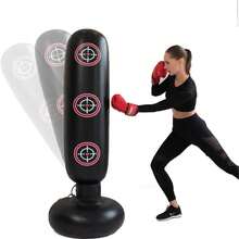 Boxing Punching Bag, Muay Thai Inflatable Punching Bag, Training Stress Relief Exercise Boxing Rack, Fitness Equipment - Multicolor - View 10