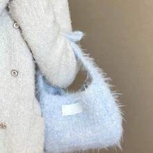 100% Nylon 6-8cm Long Fur Imitation Mink DIY Crochet Sweater | Hat | Scarf Thread DIY Dog Hat Knitting Thread Single-Strand Fine Thread Mixed Yarn Fancy Yarn - Multicolor - View 10