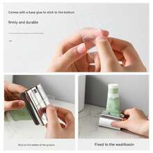 1 Peça Espremedor de Pasta de Dente de Aço Inoxidável, Dispensador Manual de Pasta de Dente, Dispensador e Caixa de Armazenamento de Pasta de Dente Sem Eletricidade