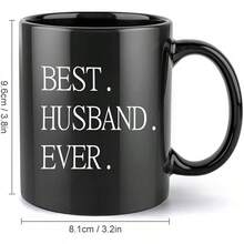 Regalos para el esposo: taza de café de 11 oz de cerámica, mejor esposo de todos los tiempos, ideas de regalos divertidos para cumpleaños, bodas, aniversarios y día del padre para el esposo de la esposa. - Multicolor - Ver 6