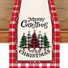Taplak Meja Natal Kustom yang Dipersonalisasi, Taplak Meja Dekorasi Pesta Liburan Motif Amerika, Taplak Meja dengan Tata Letak Kreatif, Taplak Meja Natal, Hadiah Keluarga, Hadiah untuk Ibu, Hadiah dengan Nama - MultiWarna - View 4