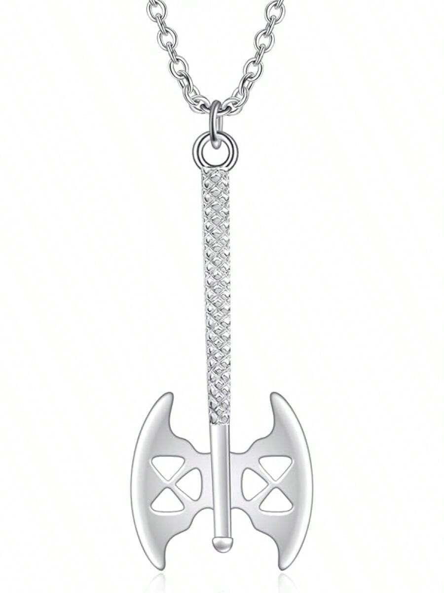 Lord Of The Ring/Arwen Evenstar/Elven Green Tree Leaf/Thorin Oakenshield Necklace Lord Of The Ring Pendant Necklace With Cubic Zirconia,Elvish Jewelry For Women2025 - 吉姆利雙刃斧項鍊 - 查看 1