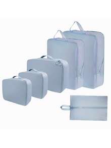 6/1 Bolsa de armazenamento de viagem de grande capacidade, bolsa de armazenamento de roupas, bolsa de bagagem portátil, bolsa de armazenamento dobrável, adequada para festas de fim de ano, aniversários, casamentos, organizador de roupas, organizador de armazenamento. - Multicolorido - Ver 13