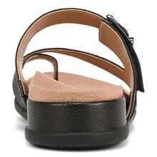 Vionic Carmela J0829L1001 Women's US 9.5 Black Leather Toe Post Sandals ZAP518 - 黑色 - 查看 5