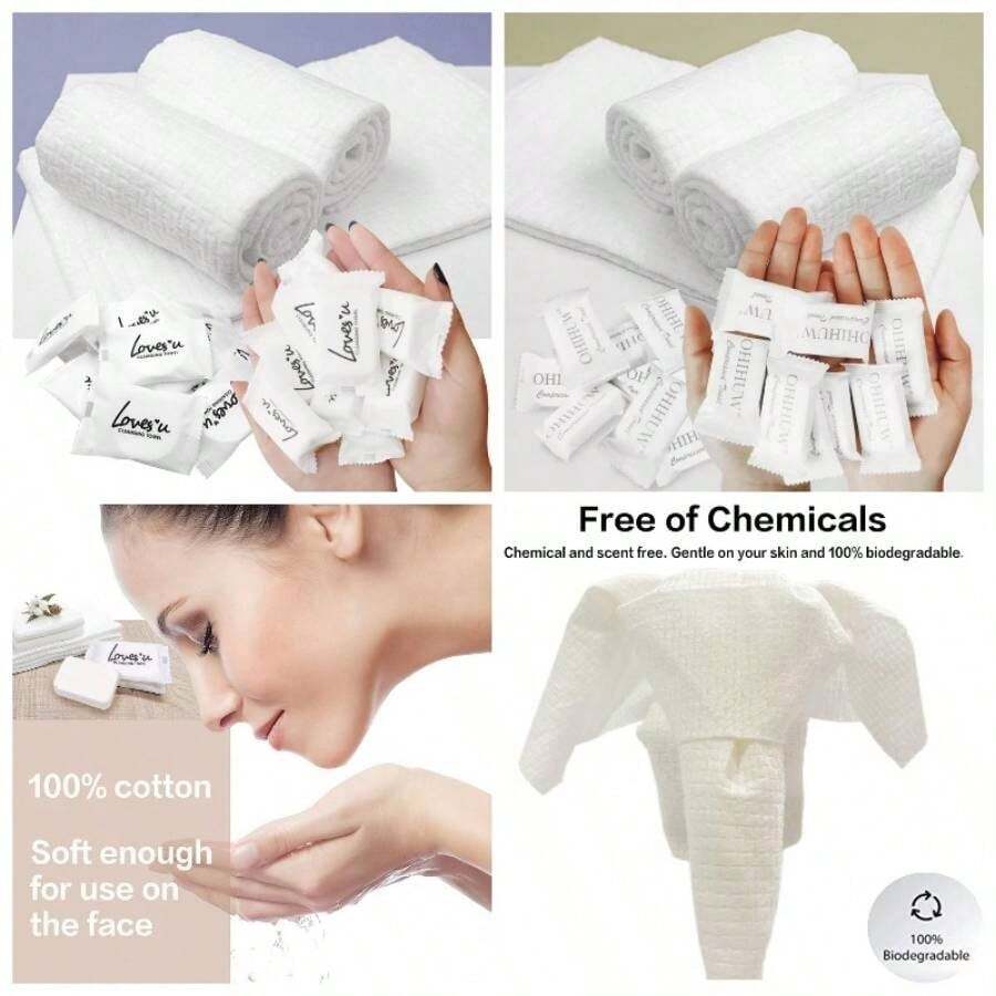 Toalla comprimida porttil para lavado, desechable, para viaje, 20 unidadesbolsa - inicial - Ver 1