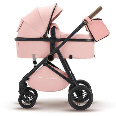 Wisesonle Baby Stroller Pushchair High Landscape Reversible Foldable Portable Stroller Newborn Pram Reclining Baby Carriage For Indoor & Outdoor Use