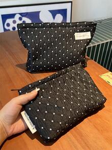 Borsa per il trucco, borsa portatile da tenere in mano, borsa portaoggetti, borsa da toeletta, borsa per il trucco di grande capacità, borsa portafazzoletti per il trucco, borsa da viaggio essenziale, borsa portaoggetti, borsa portassorbenti igienici per donne e ragazze, astuccio per matite per studenti, borsa interna, borsa cuscino con zip, borsa quadrata, borsa per il trucco di grandi dimensioni, pochette per il trucco, borsa cosmetica, grande capacità, borsa per il trucco di grandi dimensioni, regali di Natale, pochette, da viaggio, regali per donne, pochette da donna, clutch / piccola borsa a mano, organizer per il trucco, pochette, porta pennelli, mini pochette, pochette di grande capacità