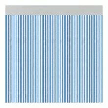 Acudam Cortina Brescia Puertas Azul Exterior PVC Aluminio 90 x 210 cm - Azul y blanco - Ver 1