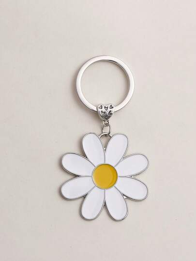 1pc Charming Flower Keychain, Elegant Bag Pendant, Perfect Gift For Women Gifts For Mother, Father, Graduation, And Teacher