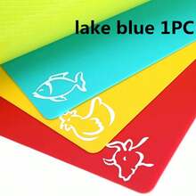 4 件装防滑柔性切菜板套装 - 耐用的切肉、蔬菜和水果砧板，易于清洁，户外露营 - 耐用、节省、便携 - 彩色 - 查看 12