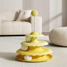 1 件自娱猫转盘球，小型猫咪解闷玩具，宠物用品猫玩具