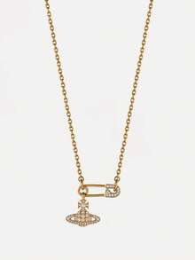 Vivienne Westwood Lucrece Pendant Necklace - Gold - View 5
