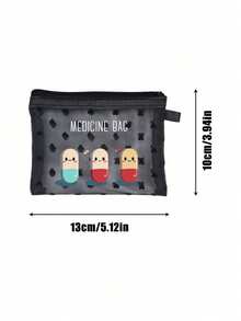 1pc Mini Portable Mesh Medicine Bag Printed With"Medicine" Letters And Cross Pattern, First Aid Kit Medical Emergency Kits Organizer Outdoor Household Medicine Pill Storage Bag For Travel Storage Bag, Makeup Bag, Cosmetic Bag, Vacation Organizer, Skincare Bag, Lip Oil Storage Bag, Mother's Day Gift, Birthday Gifts, Bathroom Storage, Student Dormitory Wash Bag, Gift To Wife, Family, Friends, Makeup Bag, Bag, Make Up Pouch, Travel Essentials, Makeup Bag, Cosmetic Bag, Large Capacity, Large Makeup Bag,Christmas Gifts,Pouch,Travel,Gifts For Women,Women's Necessaire,Travel Essential,Pouch,Clutch / Small Handbag,Necessaire,Makeup Organizer,Makeup Organize,Pouch,Brush Holder,Mini Pouch,Large Capacity Pouch