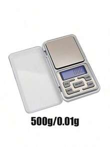 Báscula de joyas mini, báscula de cocina, tapa extraíble, con función de conversión de unidad, báscula digital de joyas de 200 g, báscula de bolsillo portátil g oz, pantalla LCD, báscula de alimentos, báscula de oro. Batería incluida - Multicolor - Ver 11