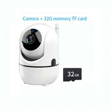 1/2pcs 1080P Smart WiFi Security Camera, 360° Rotating, Night Vision, Two-Way Audio, Motion Detection Alarm, USB Powered Indoor Wireless Camera With Siren, 24/7 Recording, Wide Angle Lens, Remote Access Via App - White - View 15