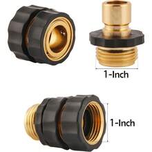 8 Set Quick Connect Hose Fittings For Garden Hose Quick Connector With Gasket 3/4 Inch GHT Male And Female Attachment Quick Release Water Hose Adapter - 8 Bộ - Xem 2