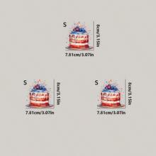 1pc/2pcs/3pcs Red And Blue Berry Birthday Cake Iron-On Stickers - Suitable For Heat Transfer On Custom Pillows, DTF DIY Clothing, Canvas Bags, T-Shirts, Backpacks, Jeans, And Sweatshirts.