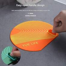 1 Stück Silikon Geruchsabweisender Abflussabdeckung - Wasserdichte Badezimmermatte, Spülbeckenverschluss, Haushaltsgrundbedarf