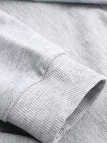 青少年男孩休闲简约酷炫积木机器人图案套头衫圆领长袖毛衣秋冬新款男童衣服儿童 - 灰色 - 查看 5