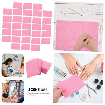 125piezas Junta De Limpieza Desechable Baberos Manteles Para Limpieza De Toallitas Desechables Para Salas De Spa Color Rosado Profundo
