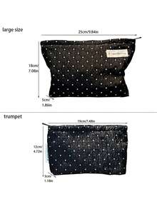 Borsa per il trucco, borsa portatile da tenere in mano, borsa portaoggetti, borsa da toeletta, borsa per il trucco di grande capacità, borsa portafazzoletti per il trucco, borsa da viaggio essenziale, borsa portaoggetti, borsa portassorbenti igienici per donne e ragazze, astuccio per matite per studenti, borsa interna, borsa cuscino con zip, borsa quadrata, borsa per il trucco di grandi dimensioni, pochette per il trucco, borsa cosmetica, grande capacità, borsa per il trucco di grandi dimensioni, regali di Natale, pochette, da viaggio, regali per donne, pochette da donna, clutch / piccola borsa a mano, organizer per il trucco, pochette, porta pennelli, mini pochette, pochette di grande capacità