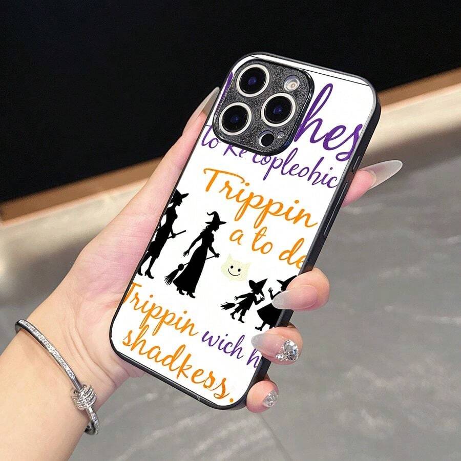Halloween Witch  Case Shockproof Lightweight Anti-Yellow Cover for  17 17 Pro Max 16 Pro Max 16e 15 Plus 14 13 12 11 XS Max XR X