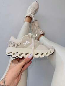 Women's White Casual Cloud Chuncky Sneakers Summer Fashion Blogger Platform EVA Sole - 米色 - 查看 1