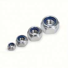 230pcs A Grade Stainless Steel Nylon Insert Lock Nuts Set, Full Thread, Right Hand Thread, Anti-Loosening Design - Metric Size M3-M8, Suitable For Industrial And Scientific Applications, Classified Nuts | Transparent Storage | Durable Structure, Fastener Nuts - Multicolor - View 2