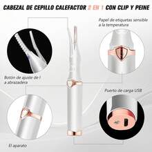 Nuevo rizador de pestañas eléctrico, rizador de pestañas con temperatura ajustable, mini rizador de pestañas eléctrico portátil, adecuado para maquillaje, calentamiento rápido, duración de 24 horas (blanco) - blanco - Ver 8