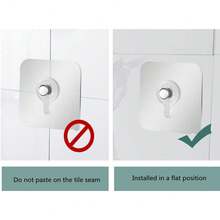 Slzhds 20 Pcs Clavos Adhesivos sin Tornillos, Sin Clavos Colgantes Autoadhesivos Perforados, Ganchos Adhesivos, Gancho de Pared sin Clavos, Gancho Calcomanía de Tornillo Ganchos Pared Pesados - Tipo B - Ver 1