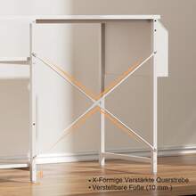 HLONONE Büro-Computertisch mit LED-Licht, Bürotisch mit Monitorständer für den Heim-/Bürogebrauch, Eckschreibtisch mit großer Aufbewahrungstasche und höhenverstellbarem Aufbewahrungsregal, Remote-Mitarbeiter