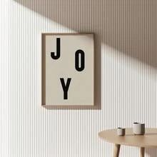 1 pezzo Stampa artistica da parete senza cornice con tipografia "Joy", stampa moderna natalizia per decorazione festiva domestica, cartellone natalizio per soggiorno/camera da letto/ufficio, cartellone divertente e regalo perfetto (Decorazione festiva, stampe da parete)