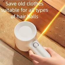 OBOVAY Rechargeable Fabric Hair Remover: Portable & USB Powered Hairball Trimmer For Home Pilling Clip Sweater Shaver & Wool Pilling Garment Removal,300mAh