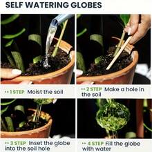 1/2/4pcs Cactus Shaped Self-Watering Device, Plastic Watering Globes, Cute Decor, Green Cactus Shape