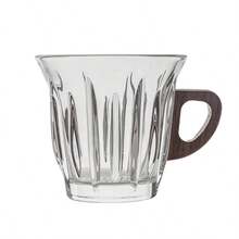 Wood Handle Glass Coffee Cup Set With Insulated Sleeve - Coffee Cup Series - View 10