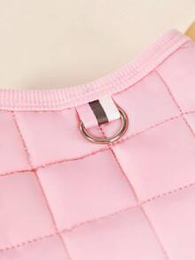 PETSIN Ropa sencilla para mascotas, abrigos para perros y gatos para Teddy y razas pequeñas, otoño/invierno - Rosa - Ver 3