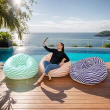 Large Inflatable Slouchy Sofa Chair, Lounger, Bean Bag Sofa, Futon, Tatami Mat, Living Room Furniture - Multicolor - View 2