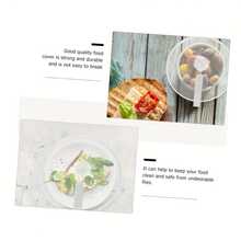 1个微波炉食物防溅盖，透明防溅食物盖，防油防溅微波炉加热专用盖，带蒸汽孔的微波炉托盘盖，易于握持，适用于微波炉和厨房用具