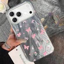 Teléfono TPU con orificio grande, malla anticaída y diseño floral, adecuado para 17, 16, 15, 14, 13, 12 y 11 Pro Plus. - Colores mixtos 1 - Ver 2