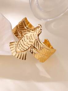 1 PC Vintage Punk Geometric Eagle Bracelet Bangle For Women Gold Color Bracelet 2025 New Fashion Party Jewelry Gift