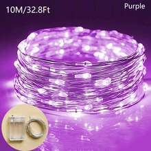 Dây đèn LED bằng đồng dài 1/3/5/10m, chạy bằng pin, dùng để trang trí trong nhà/ngoài trời, thích hợp cho phòng ngủ, tường phòng, tiệc cưới, lều cắm trại, sân vườn, cây thông Noel và nhiều nơi khác. - dây đồng - Xem 25