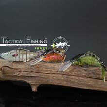 TACTICAL FISHING 3 Piezas - Tres Curricanes Articulados, Señuelos De Pesca De Nado Realista, Acción de hundimiento Lento. - 1 - Ver 6