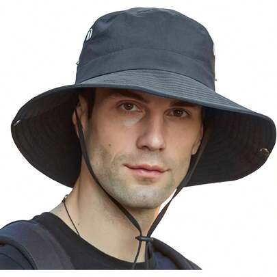 AI-PIKA Sombreros del Sol para Hombre,Sombreros para Hombre con Protección UV UPF 50+,ala Ancha,Impermeables,Transpirables para Ciclismo,Acampar,Pescar,Caminar