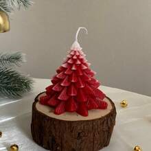 1 pièce Bougies parfumées en forme d'arbre de Noël, bougie d'aromathérapie en cire de soja faite à la main, pour la décoration de Noël, la décoration d'intérieur hivernale, les cadeaux de Noël, la décoration festive de la maison, le cadeau de bougie de Noël, les cadeaux pour la meilleure amie, le cadeau pour femme, le cadeau d'hiver, les décorations de Noël, les cadeaux de Noël