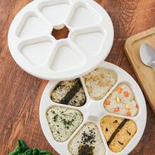 Molde triangular para bolas de arroz, creativo, conveniente, lindo y de fácil y rápida conformación, perfecto para bolas de arroz para bebés, envolturas de sushi con algas y postres con bolas de arroz caseros, set de molde para bolas de arroz, el regalo perfecto para aficionados a la cocina del hogar - Multicolor - View 12