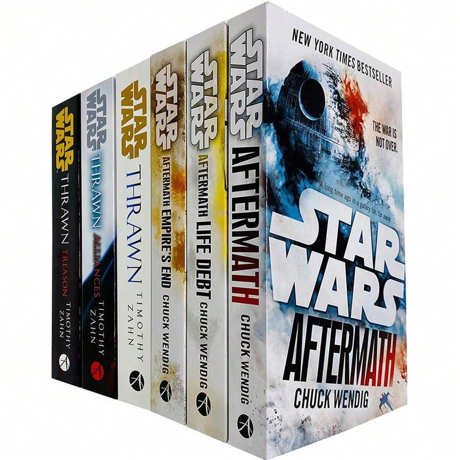 Star Wars Thrawn Series Aftermath Trilogy 6 Books Collection Set By Timothy Zahn, Chuck Wendig - Bộ - Xem 1