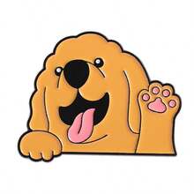 4pcs/Set Cute Animal Brooches, Versatile Dog Corgi, Cat, Husky Metal Badges In Korean/Japanese Style