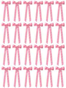 12 pezzi/set Decorazioni fiocchi floccati per albero di Natale, nastri floccati, ornamenti, decorazioni natalizie, fiocchi per ghirlanda natalizia, regali, decorazioni per albero di Natale e casa, decorazioni per la stanza, decorazioni invernali